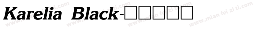 Karelia Black字体转换